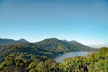 Naklejka premium lake in the mountains