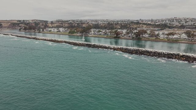drone parallax of dock