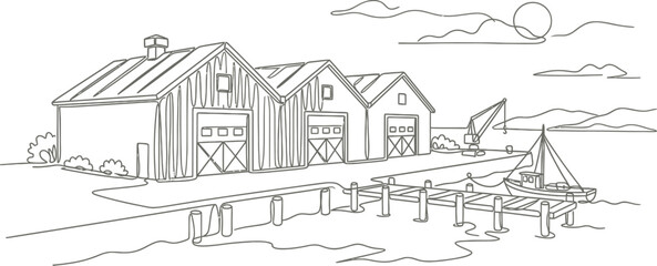 Fototapeta premium house in the woods