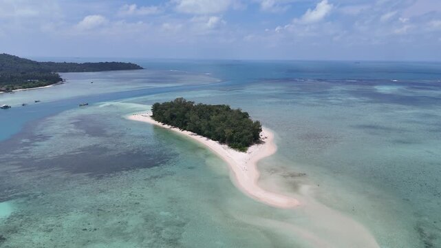Kerayaan Beccu Beach, a white-sand beach in Kotabaru, South Kalimantan