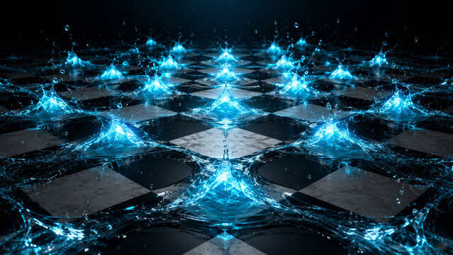 Interference on a Chessboard Symbolizing Quantum Solutions