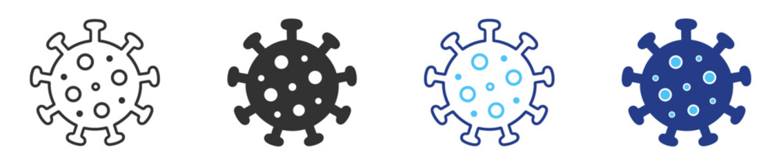 Healthcare virus infection medical line icon on transparent background © TanyaK