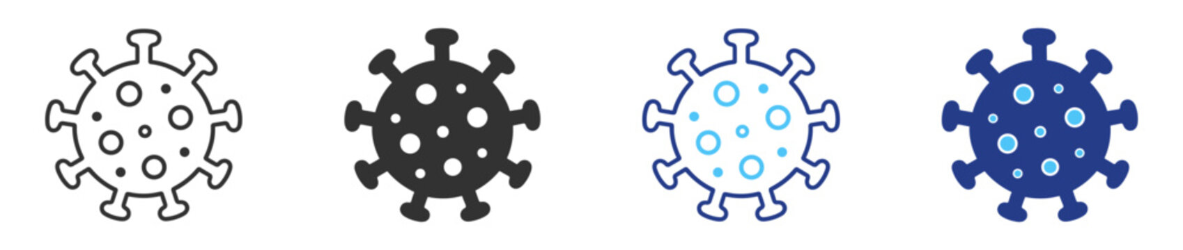 Healthcare virus infection medical line icon on transparent background