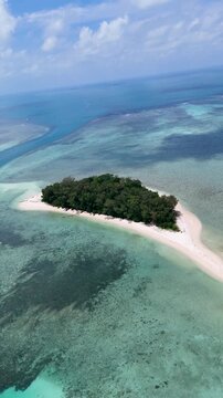 Kerayaan Beccu Beach, a white-sand beach in Kotabaru, South Kalimantan