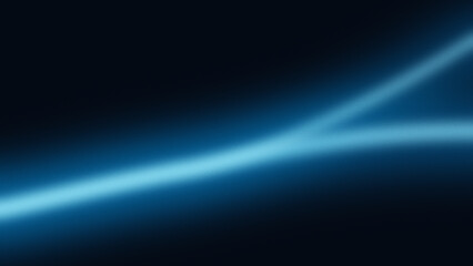Fototapeta premium Dark abstract background, featuring a glowing, blue light beam, splitting into two, creating a modern, and futuristic atmosphere, for digital projects