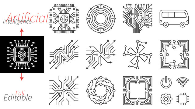 Technology circuit board texture, circle line dots connection. Electronic motherboard illustration. data, electrical board, cpu. Innovative Electronic Network. Technology background, design elements