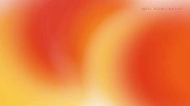 Abstract Fluid Wave Animation with Soft Crimson and Gold Radial Gradients