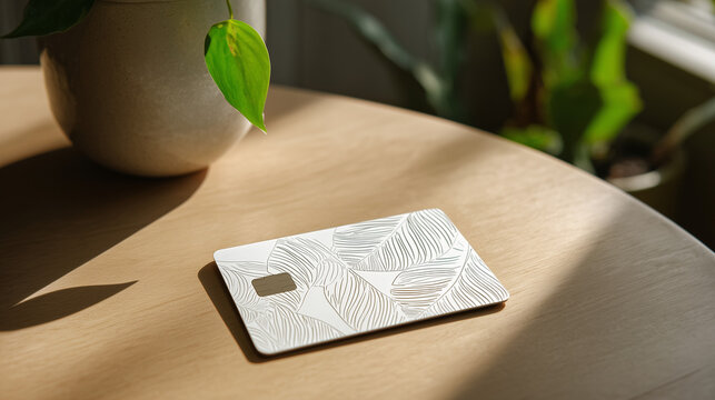 Close up of a credit card