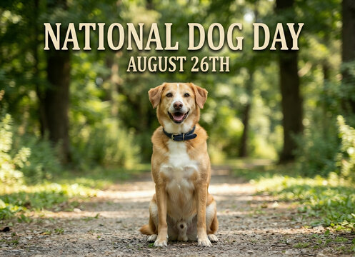 National Dog Day August 26th Happy Brown Dog