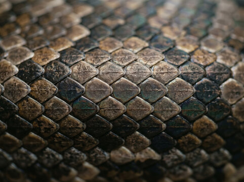 Extreme macro detail of snake scales forming an organic pattern