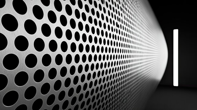 Metallic perforated surface converges to a bright linear opening