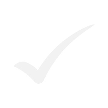 Simple white check mark icon