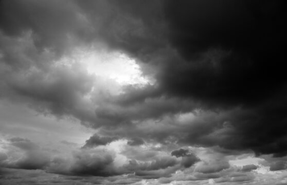 Grey storm clouds