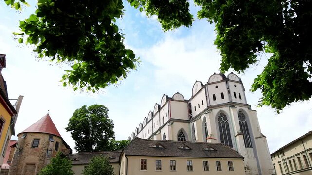 the historic german city of halle an der saale 4k video
