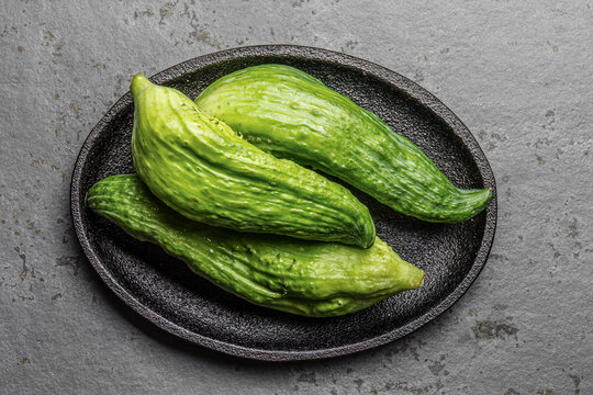 Fresh peruvian Latin American vegetable - Caigua - Cyclanthera pedata