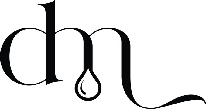 dm water dorp logo design
