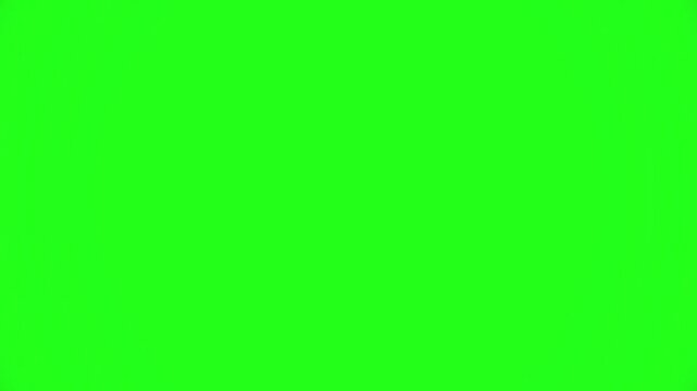 Animated White Speech Bubbles Floating on Green Screen Background