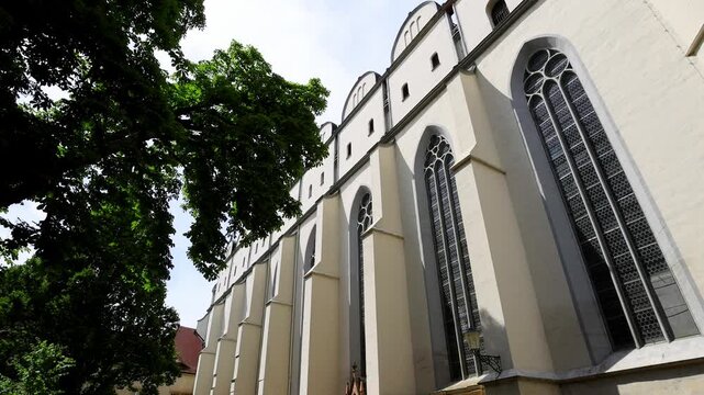 the historic german city of halle an der saale 4k video