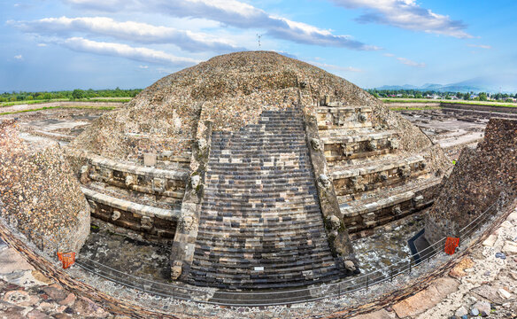Pyramid of Quetzalcoatl in Teotihuacan, one of Mexico most iconic pre-Hispanic ceremonial monuments and a UNESCO World Heritage archaeological site