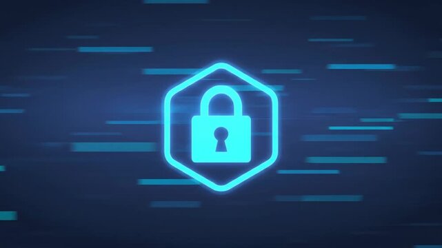 Cybersecurity shield with a lock icon highlights multi-factor authentication on a sleek laptop workspace.