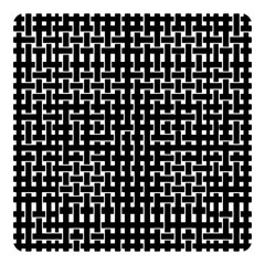 Fototapeta premium Woven pattern solid glyph icon. Vector illustration.