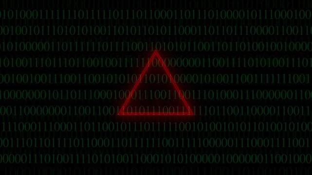 Abstract binary code animation video. binary code stream.Binary code on a dark background. Hacker attacks and cyber security concept.Full screen of binary code background. 4k animation