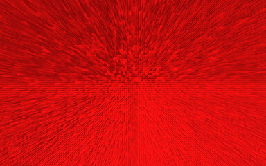 Fototapeta premium Red Abstract 3D Extrude Shapes Texture Background