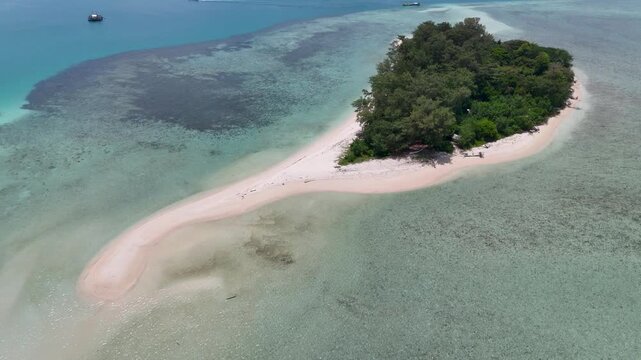 Kerayaan Beccu Beach, a white-sand beach in Kotabaru, South Kalimantan