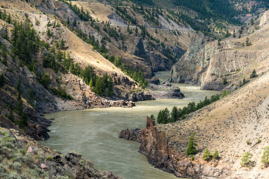 Canada, BC, Lillooet.  The Fraser River north of Lytton.