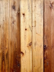 Fototapeta premium Vertical Light Brown Timber Board Texture Natural Wood Grain Panel Background