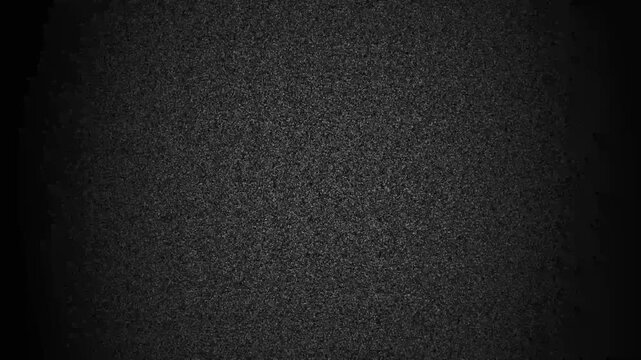 Old Retro TV - Static tv black and white noise caused by bad signal reception. Loop animation