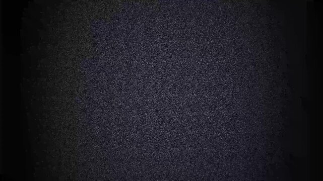 Old Retro TV - Static tv black and white noise caused by bad signal reception. Loop animation