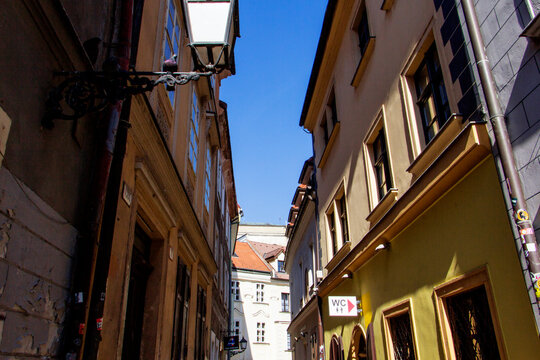 Streetscape in Old Town, Bratislava, Slovakia