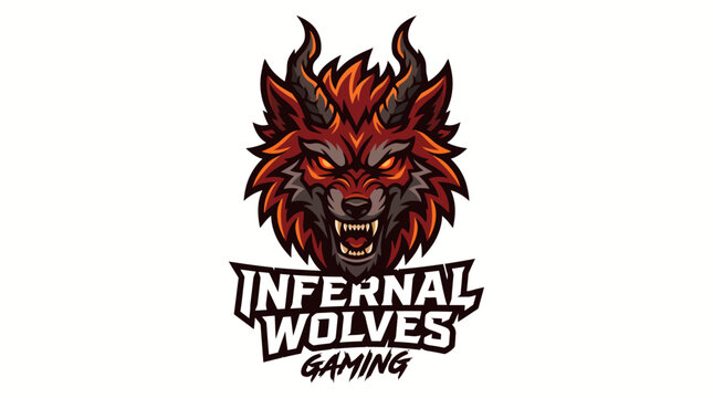 Infernal Wolves Gaming Logo Design.