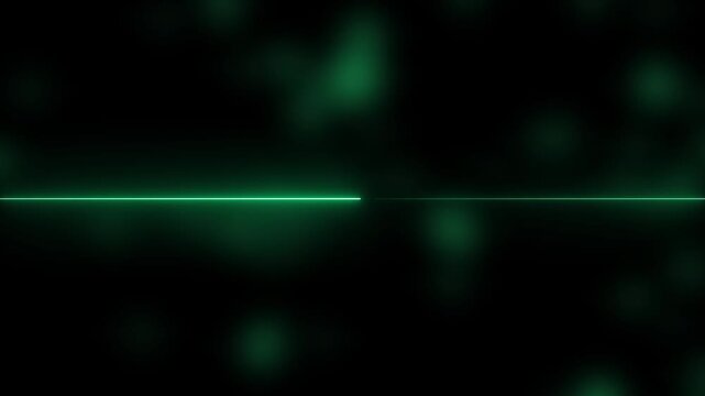 Abstract seamless looped animation of neon light line running loop triangle, lasers and lines bouncing around and moving forward within a dark tunnel