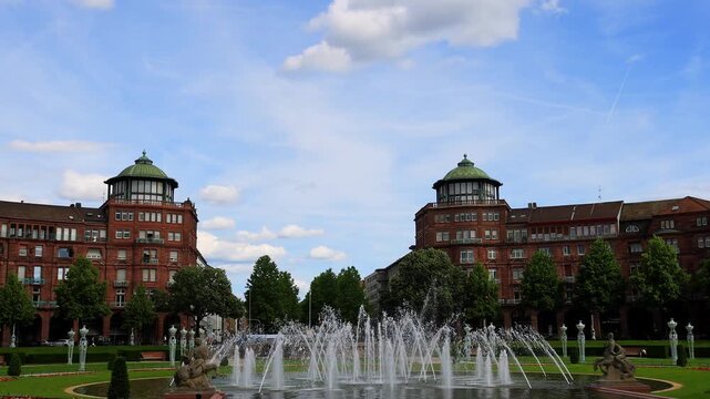 the german city of mannheim 4k video
