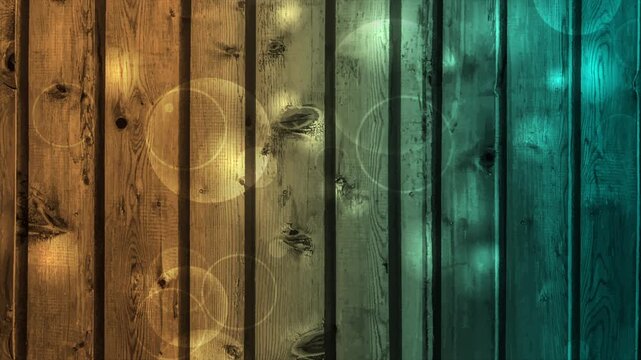 Rustic turquoise teal and brown wood plank wall abstract texture background. Seamless looping motion design. Video animation Ultra HD 4K 3840x2160