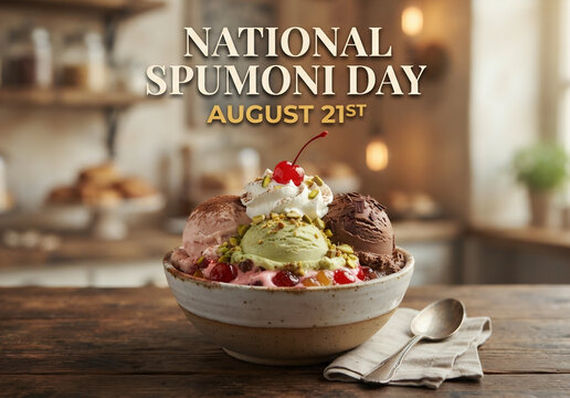 National Spumoni Day August 21st