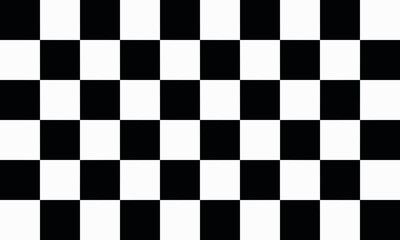 Fototapeta premium checkerboard pattern black and white seamless geometric grid