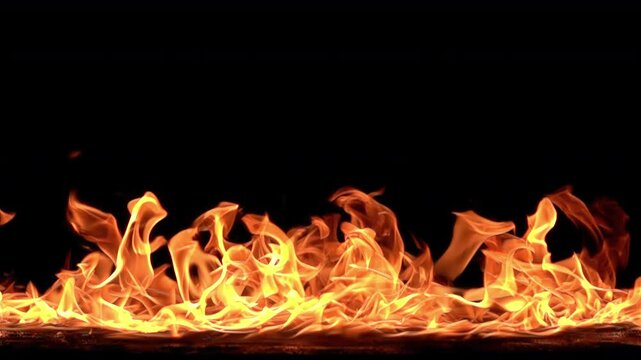 Burning Flame Super Slow Motion 1000fps