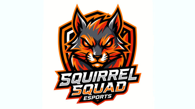 Squirrel Squad Esports Gaming Team Logo.