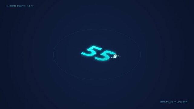 Animated of Isometric Blueprint Grid