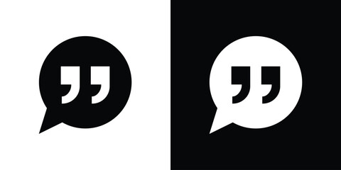 Fototapeta premium Comment quote icon for creative designs