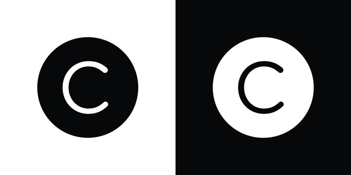 Copyright icon for creative designs