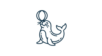 Seal Playing with Rubber Balloon. © Sulis