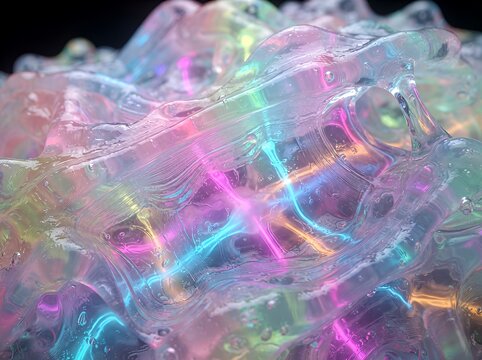 Macro pastel slime abstract background