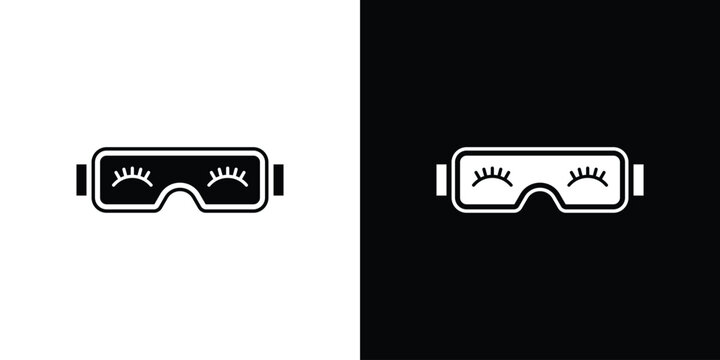 Eye mask icon editable design collection. EPS10