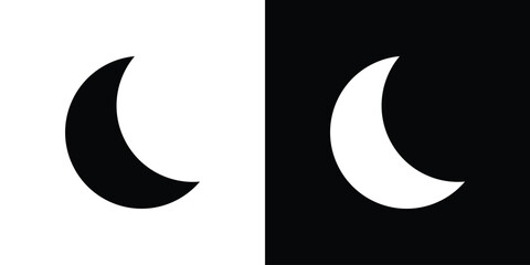 Moon icon editable design collection. EPS10 © Bsbd