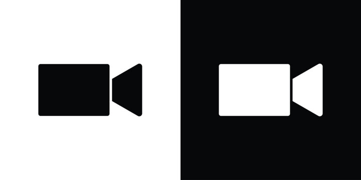 Video call icon editable design collection. EPS10