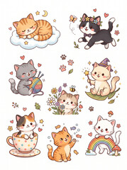 Fototapeta premium set of funny animals